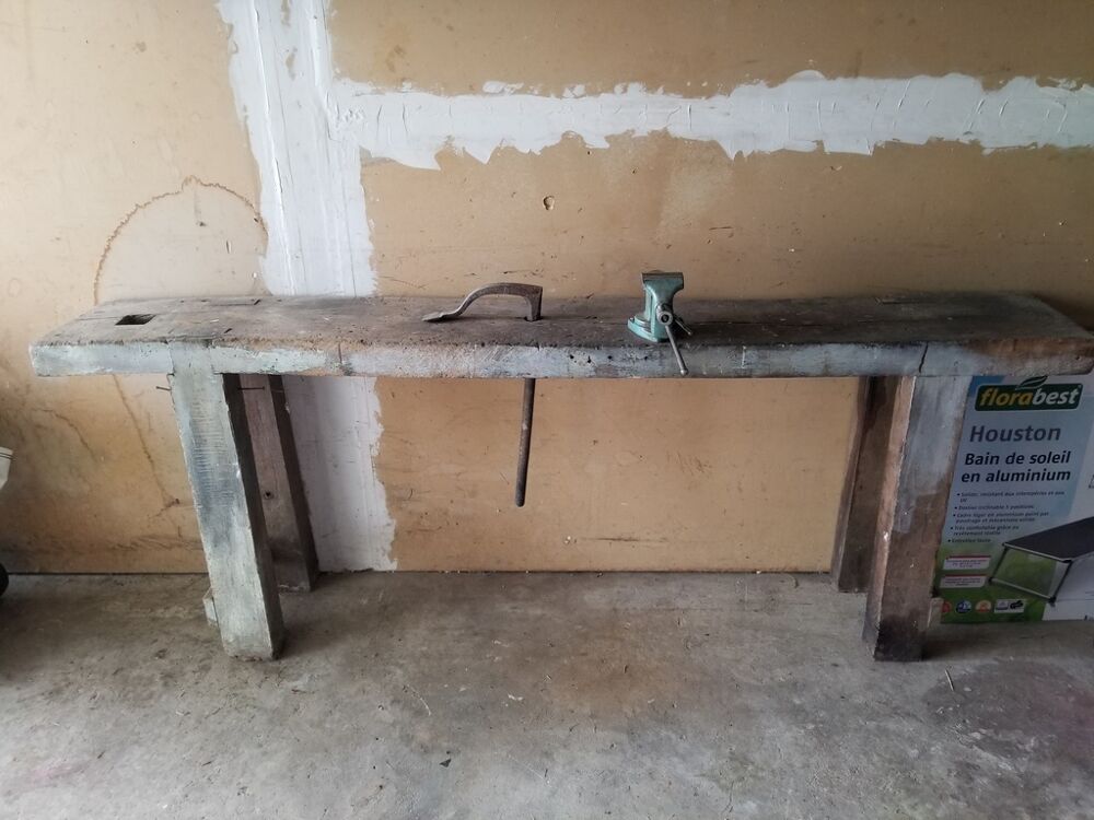 &Eacute;tabli en bois vintage robuste Bricolage