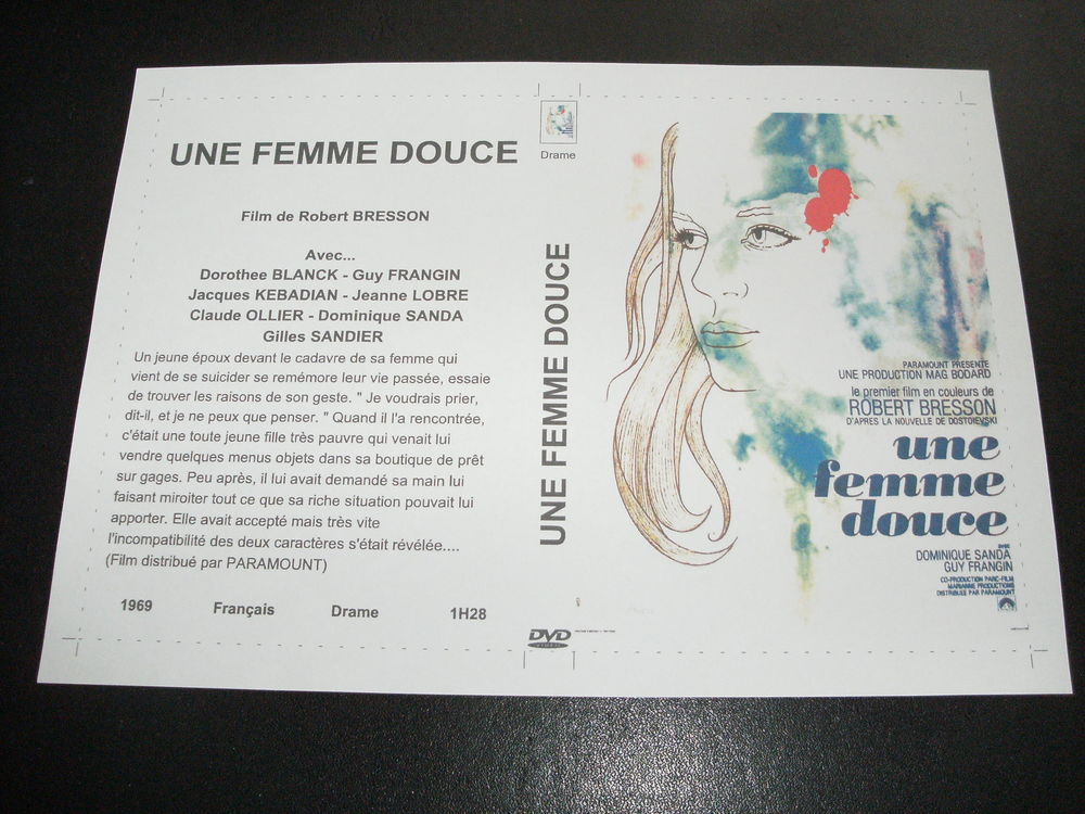 Film : &quot; Une femme douce &quot; DVD et blu-ray