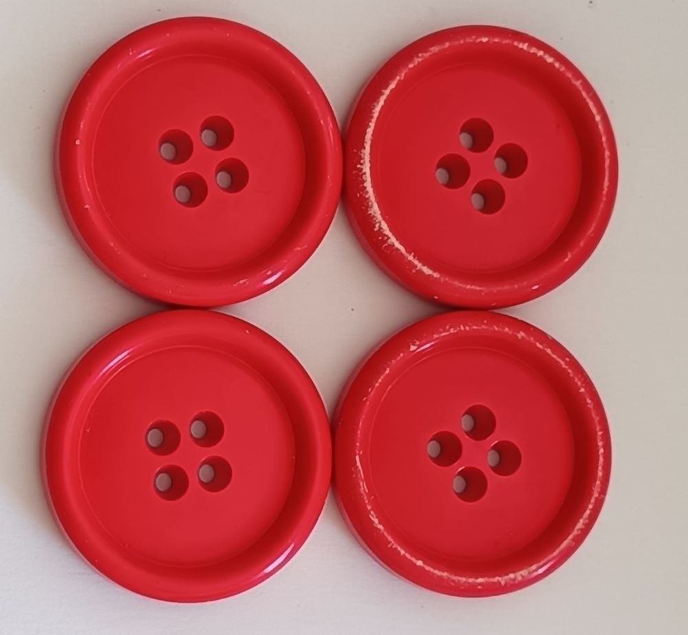 Lot Exceptionnel de 20 Boutons XXL Rouge LOT N&deg;16 