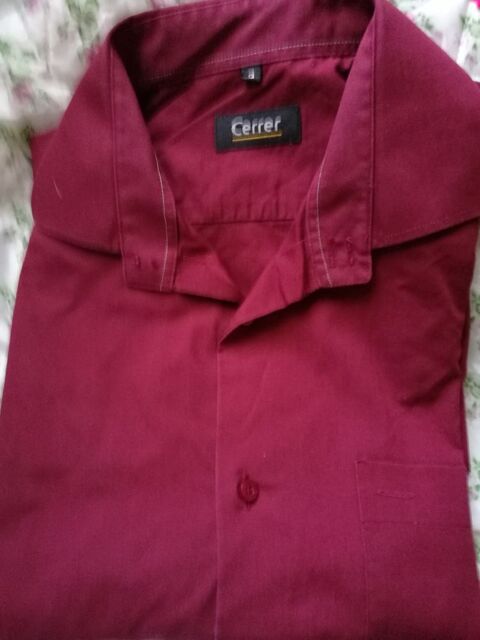 CHEMISE HOMME CERRER T 3 (bordeaux) 7 Villiers (86)