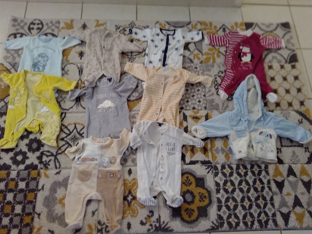 Pyjama, dors bien pour gar&ccedil;on bebe 0 mois &agrave; 3 mois Vêtements enfants