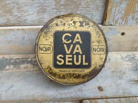 Ancienne Boite Publicitaire Cirage �a Va Seul 14 Loches (37)