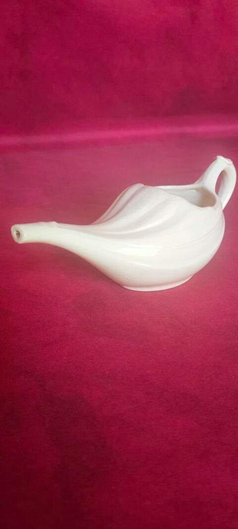 Ancienne pipette en porcelaine longueur 20 cm 10 Avermes (03)
