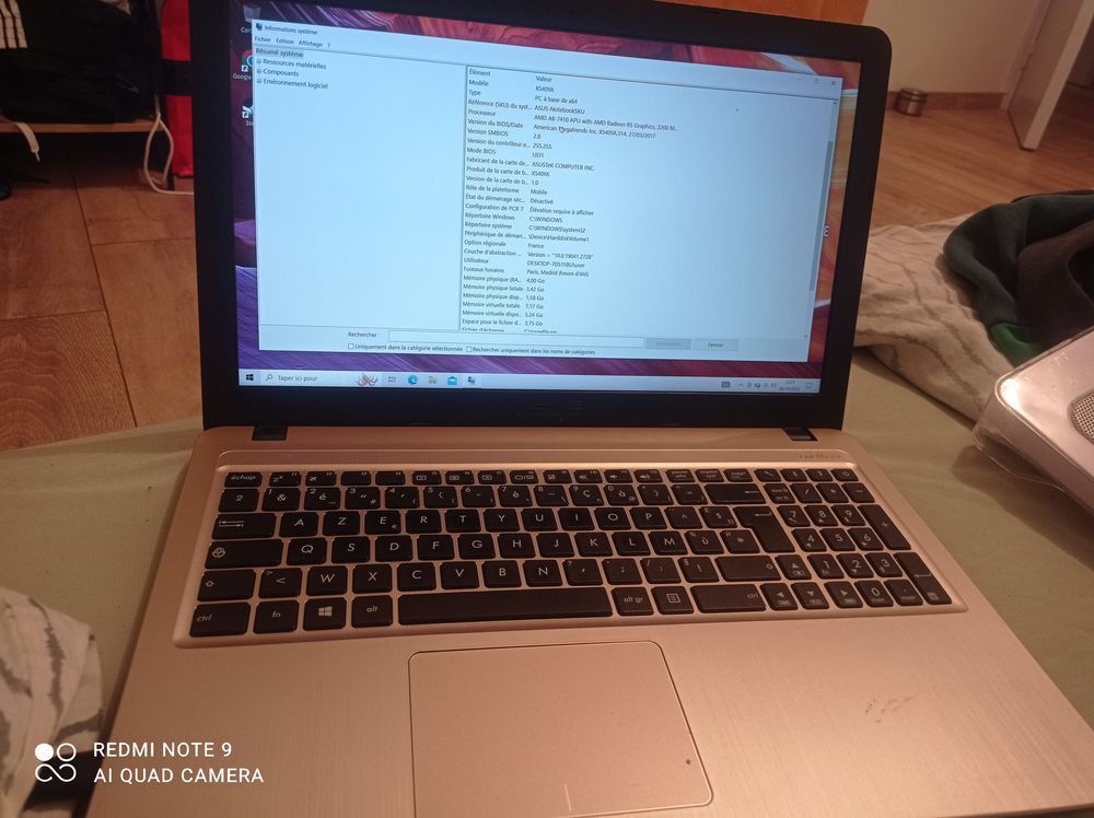 Asus VivoBook Matériel informatique