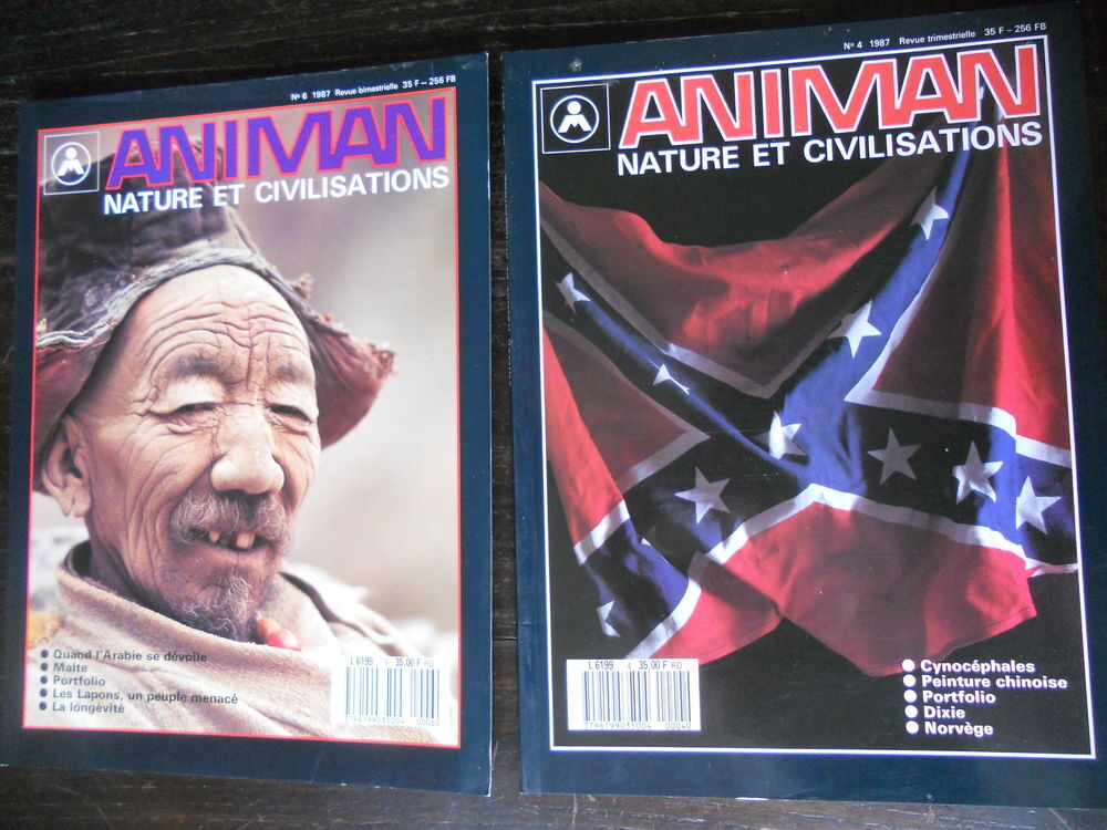 2 revues ANIMAN No 4 et 6 - 1987 Livres et BD