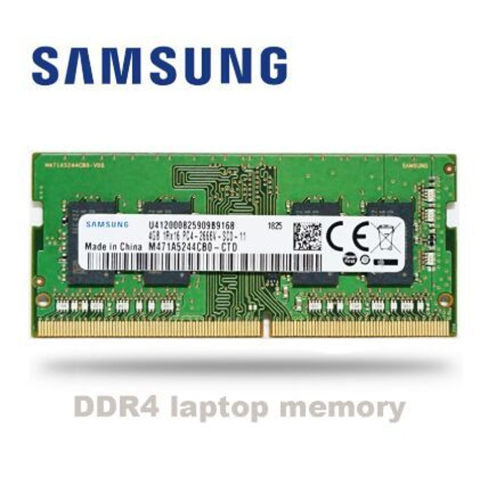 Barrette m&eacute;moire 4 GB Samsung DDR4-2666 Sodimm PC4-21300 par Matériel informatique