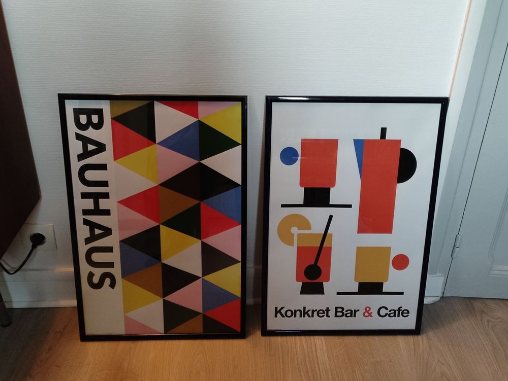  Lot de 6 posters encadr&eacute;s D�coration