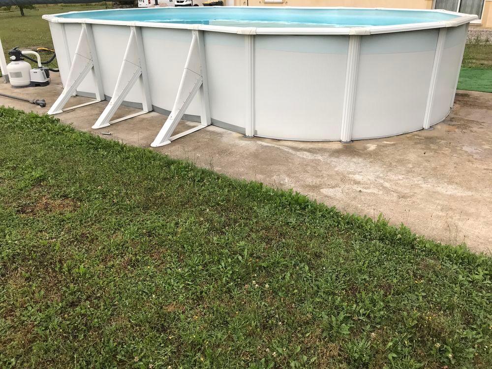 piscine hors sol intex 7.30MX3.75M Jardin