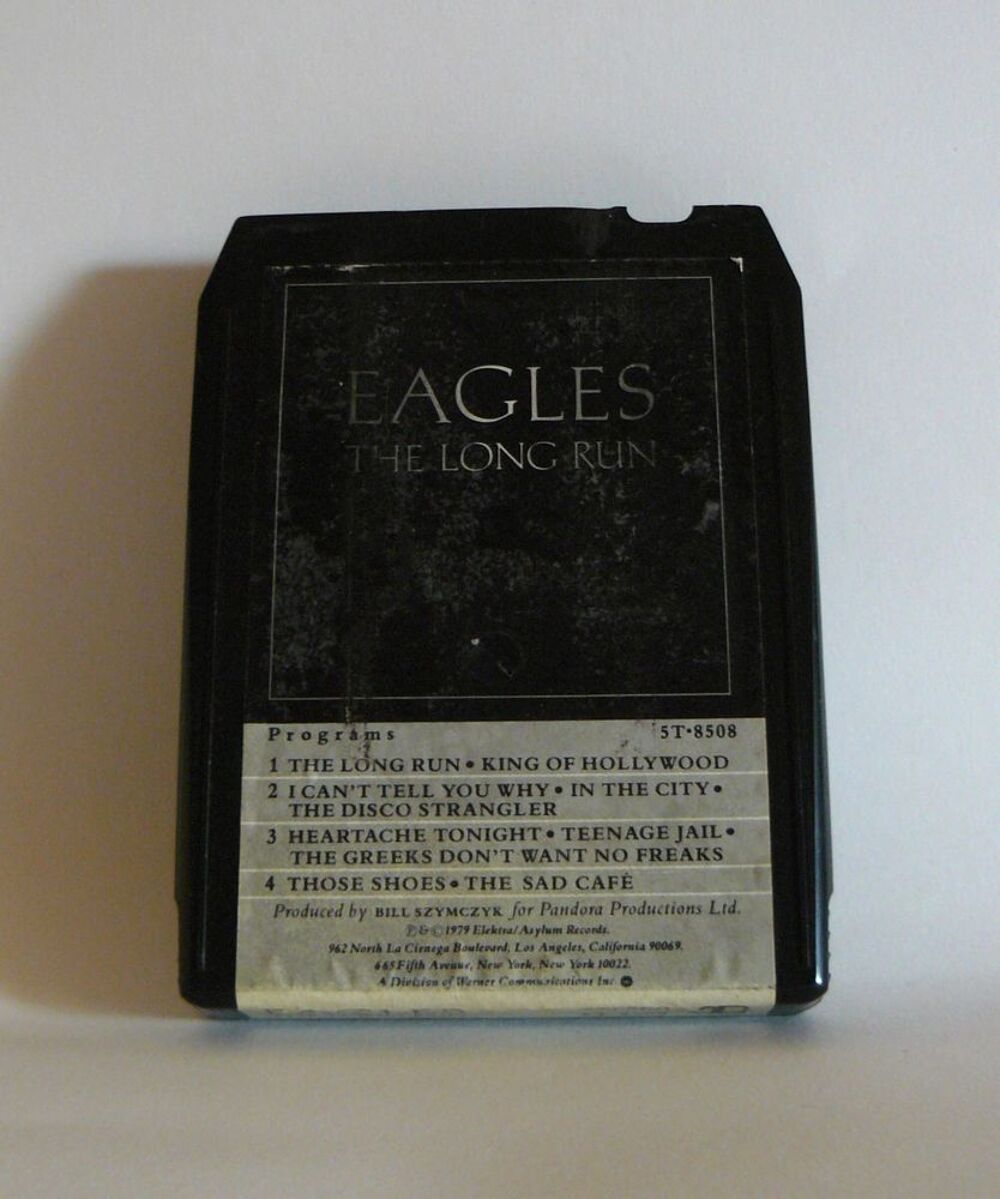 K7 8 pistes Eagles : The long run - Elektra / Asylum - 1979 CD et vinyles