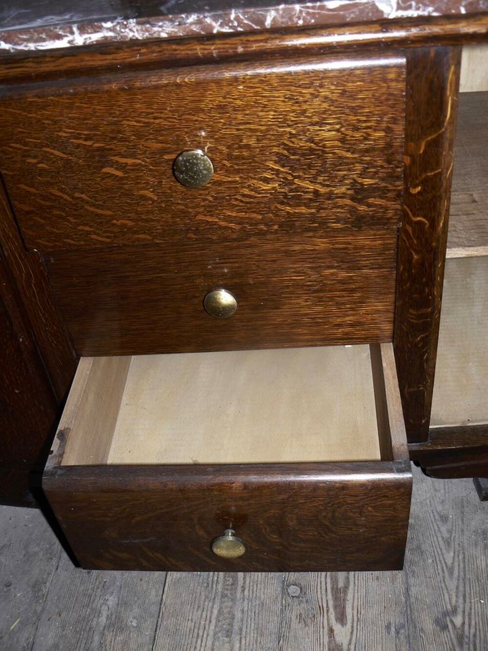 Meuble d'appoint : commode buffet bahut bas vintage en bois Meubles