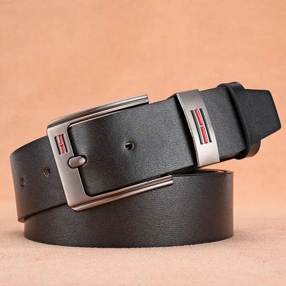 Ceinture de cow-boy en cuir v&eacute;ritable pour hommes 120cm Maroquinerie