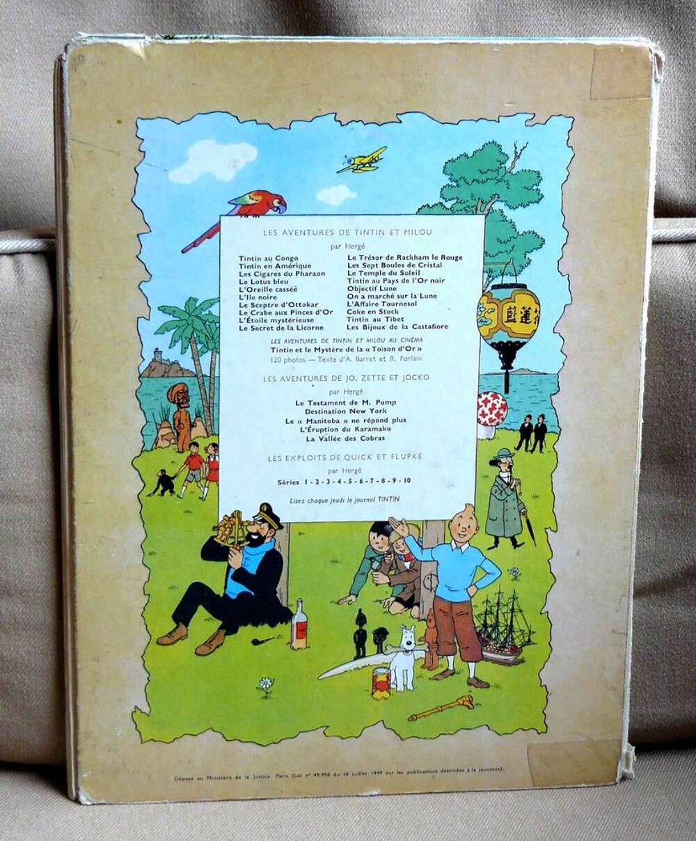 Tintin : le tr&eacute;sor de Rackham le rouge - B35 - 1964 Livres et BD
