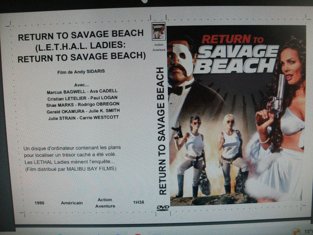 Film : " Retour a Savage beach " DVD et blu-ray