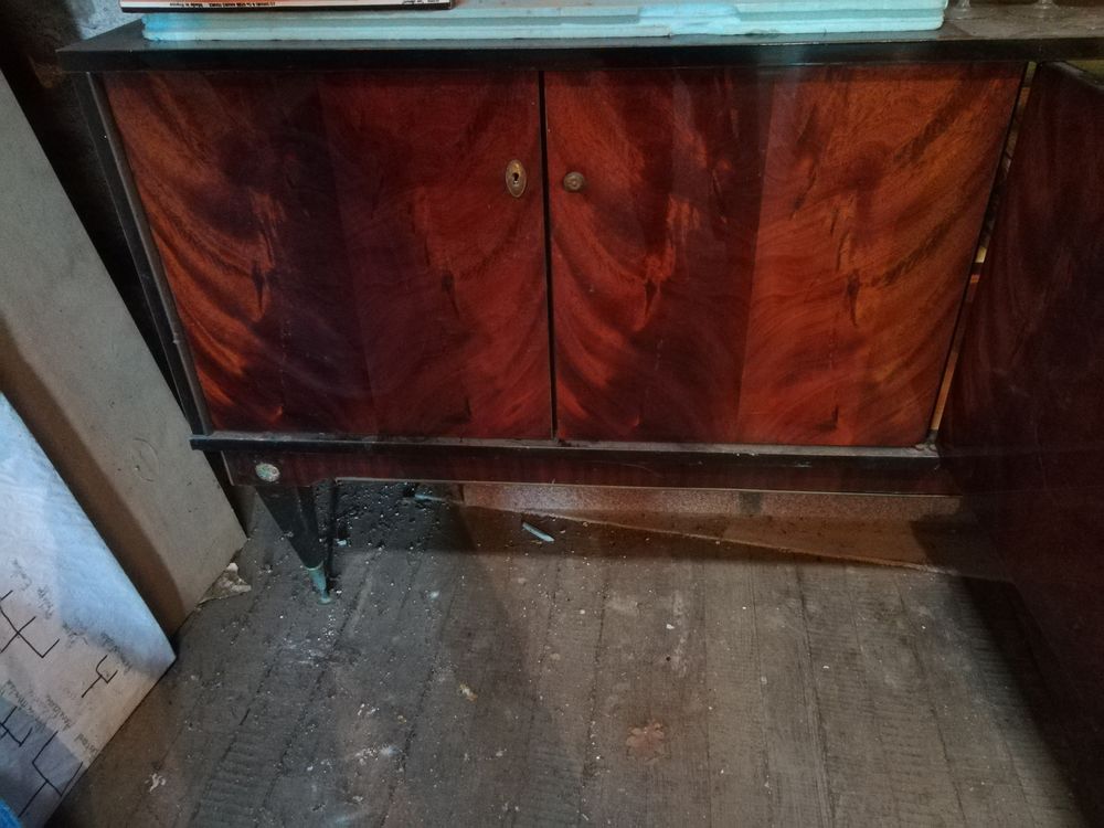 meuble bas sejour placage acajou Meubles