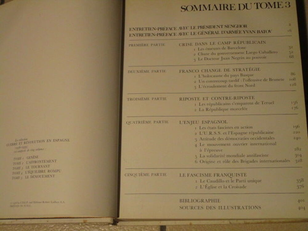  LIVRE SORIA 1976 EN ESPAGNE 1936-39"GUERRE ET REVOLUTION " 