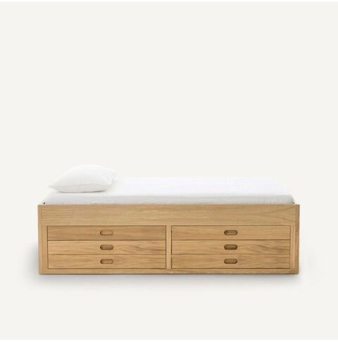 Lit plateforme AM PM + sommier + matelas EVE 1000 Meudon (92)