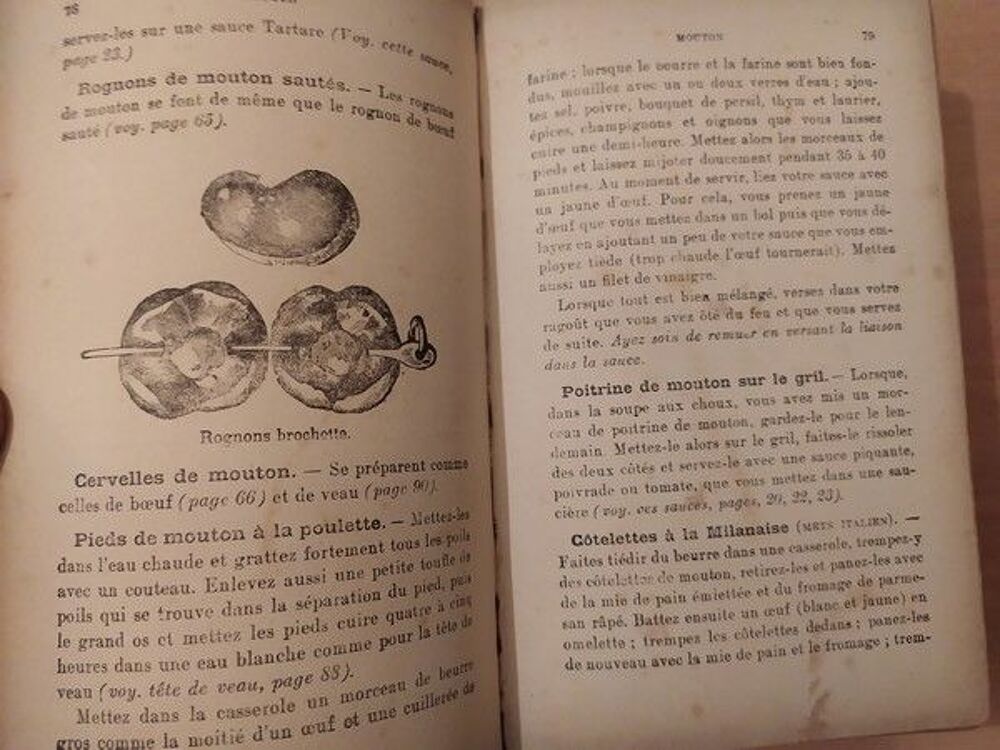 Ancien Livre de Cuisine Livres et BD