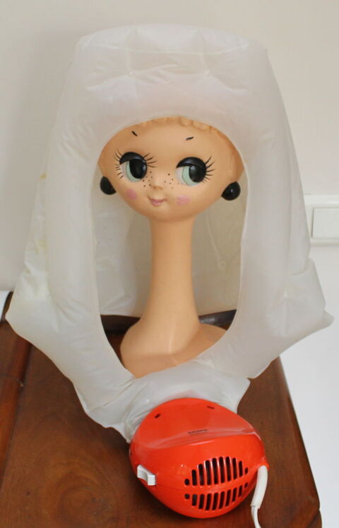 S�che cheveux vintage orange Krups Solitair type 466 ann�es 45 Issy-les-Moulineaux (92)