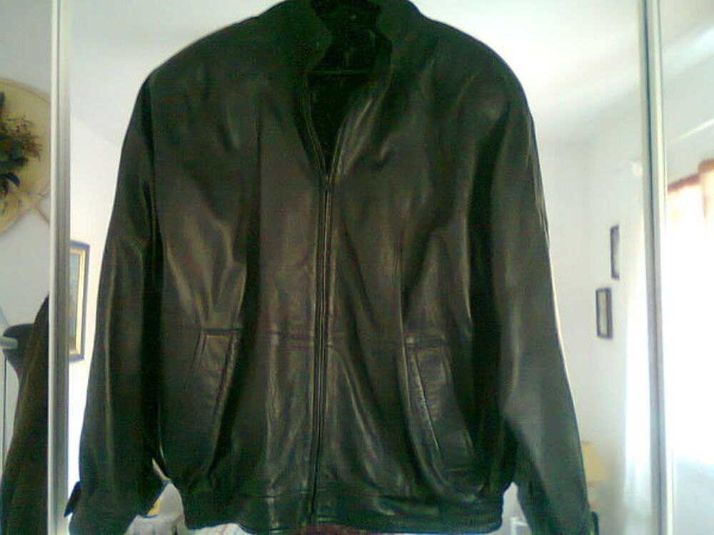 BLOUSON cuir Homme Vêtements