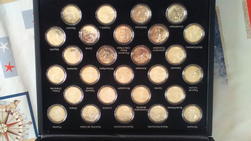 SERIE DE 27 PIECES DES REGIONS DE FRANCE ANNEE 2012 