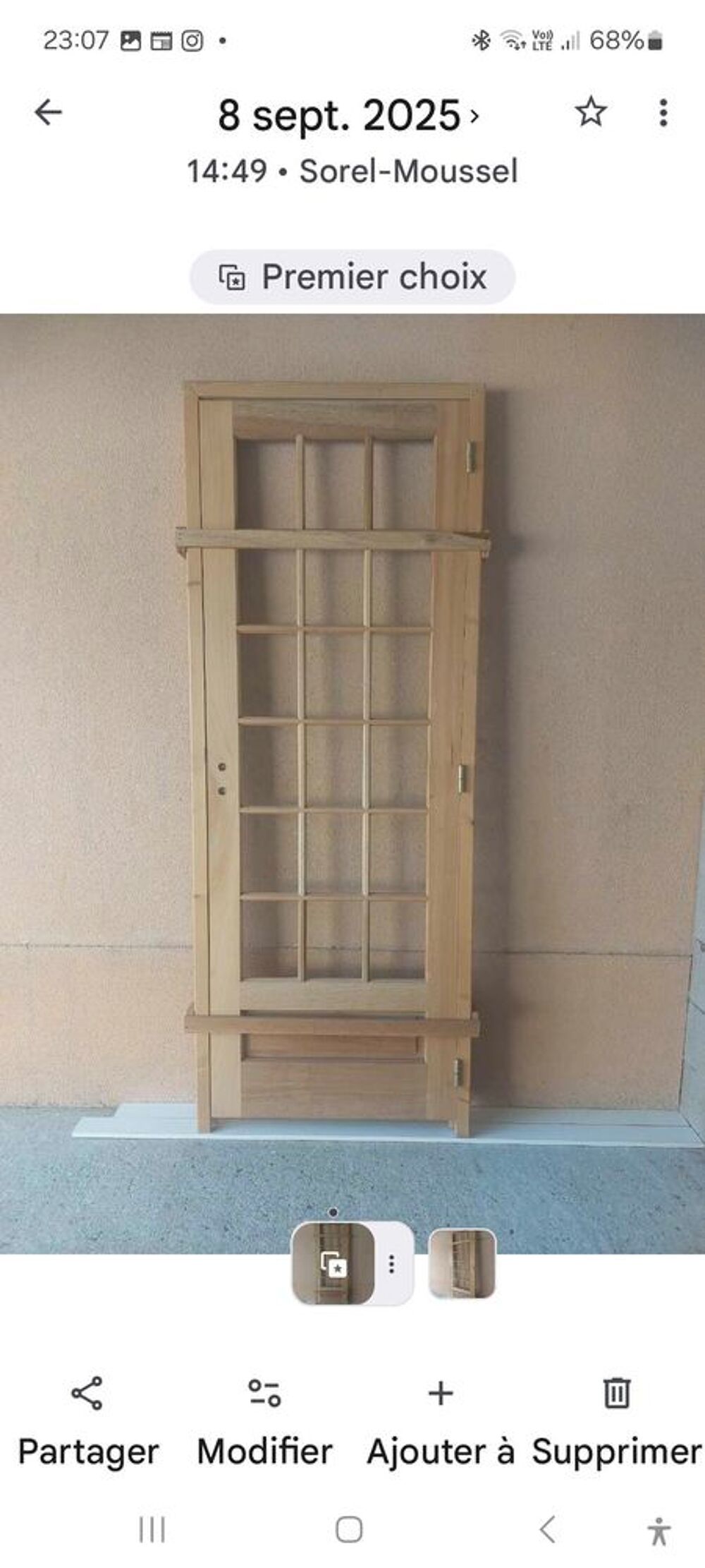 portes &agrave; vitrer Bricolage