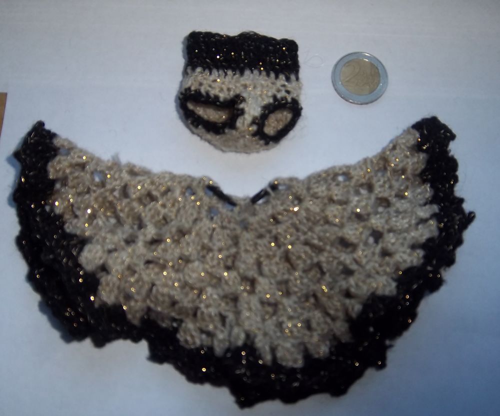 Jupe et culotte crochet petite poup&eacute;e Jeux / jouets