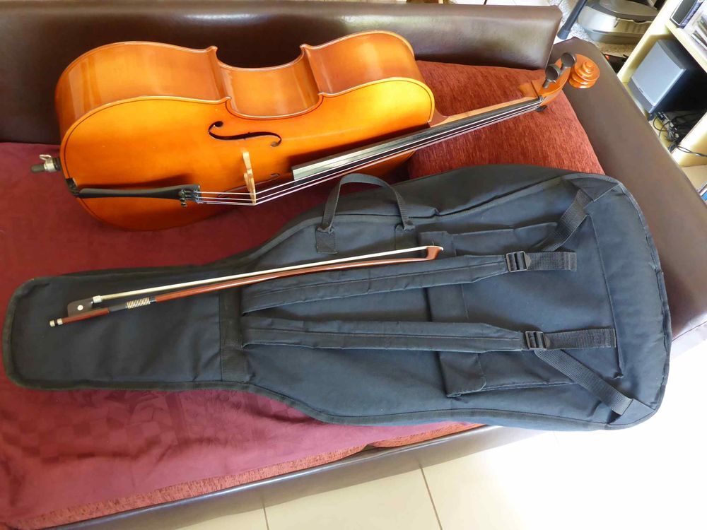 Violoncelle 3/4 d'&eacute;tude avec housse et archet Instruments de musique
