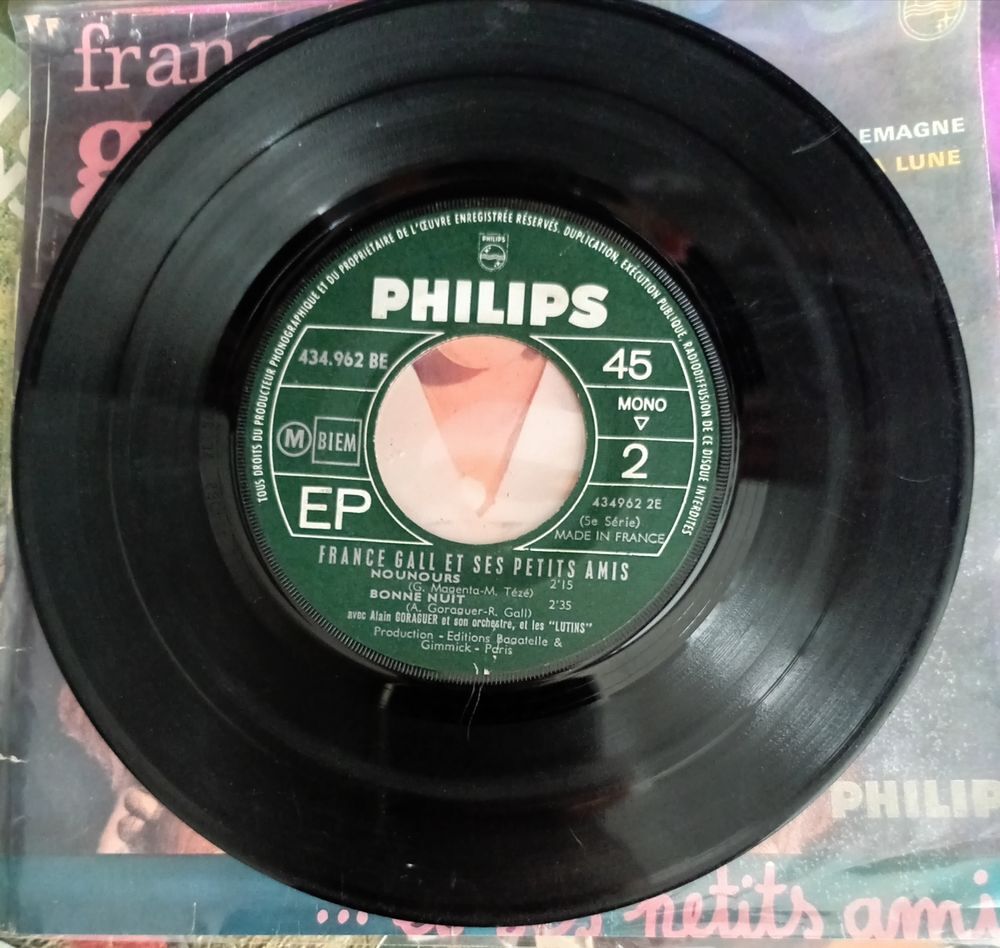 FRANCE GALL / 3 X DISQUES VYNIL 45 TOURS / CD et vinyles