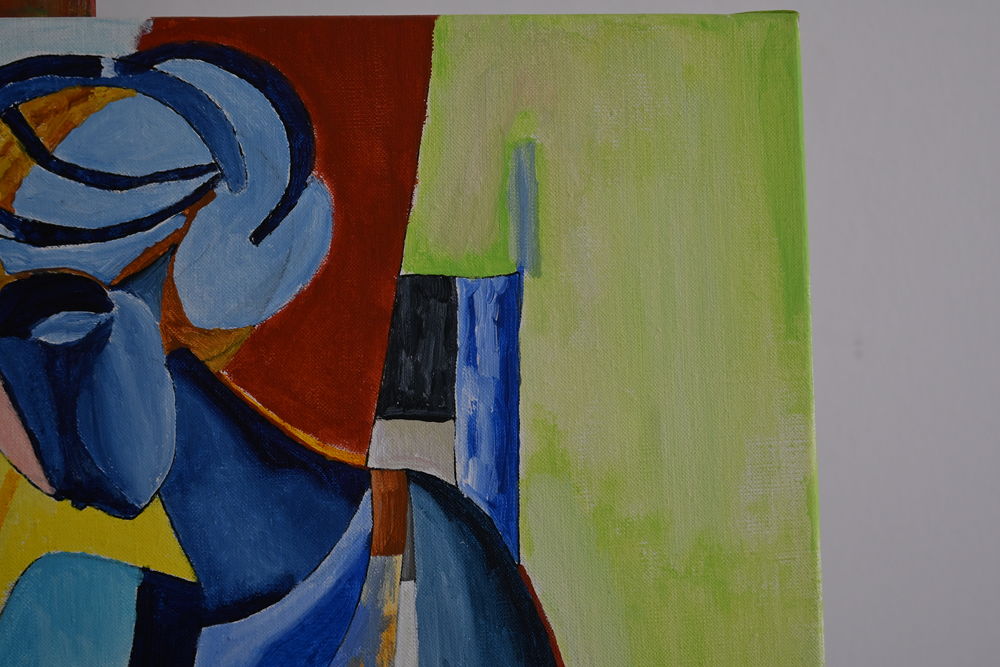 Tableau acrylique sur toile - La musicienne Décoration