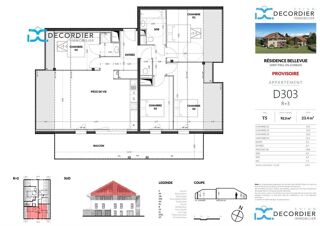  Appartement  vendre 4 pices 92 m