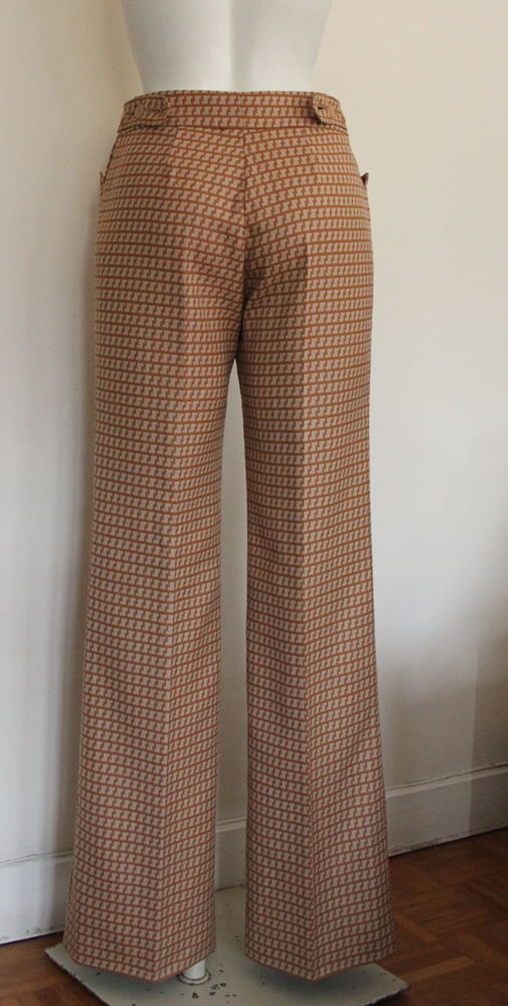 Pantalon beige motif camel STELLA MC CARTNEY T.36 FR Vêtements