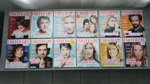 ? Psychologies Magazine 2017-2018 ? Lot de 22 magazines Maureilhan (34)