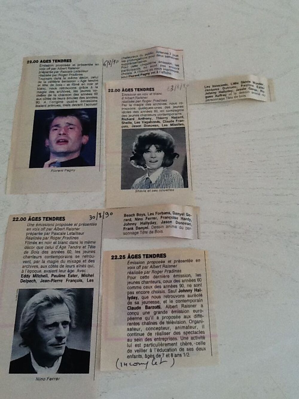 K7 ou DVD AGES TENDRES - Albert RAISNER Photos/Video/TV