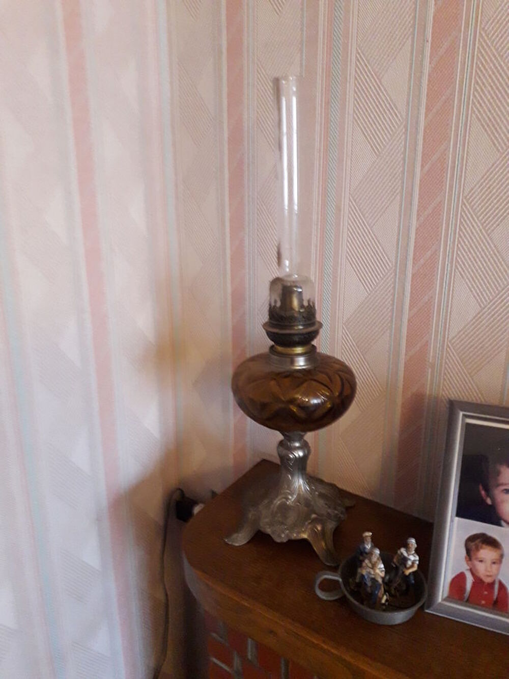 lampe &agrave; p&eacute;trole d&eacute;but 20&deg; en &eacute;tat de fonctionnement Décoration