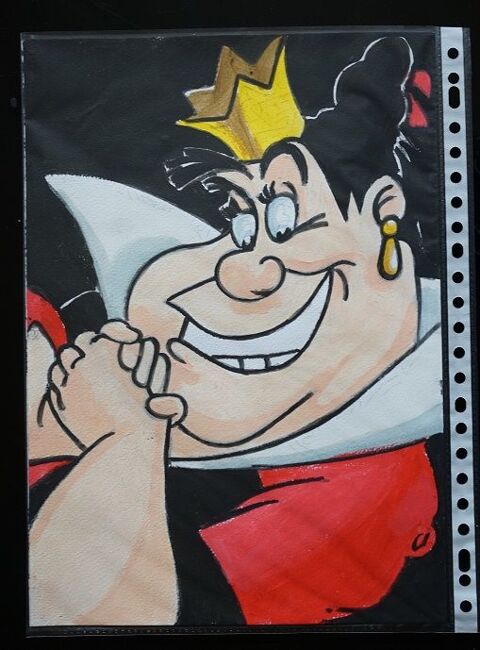 bl - peinture - la reine de coeur - alice au pays des mervei 4 Foug�res (35)