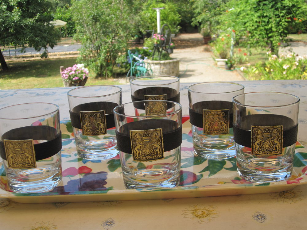 LOT de 6 VERRES &agrave; WISKY Cuisine