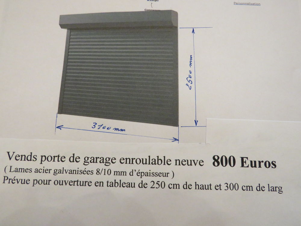 Porte de garage enroulable Bricolage