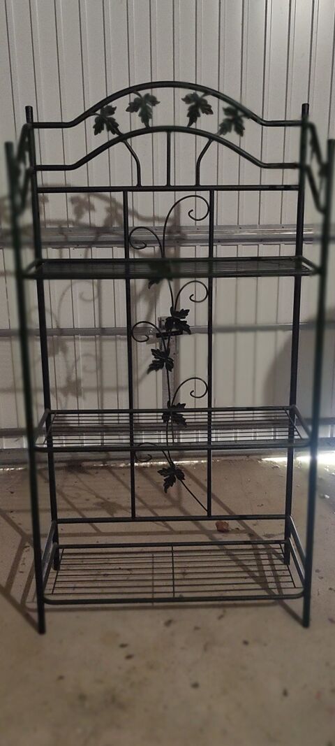 MEUBLE 3 tagres mtalliques gris anthracite 30 bon tat 30 Meyreuil (13)