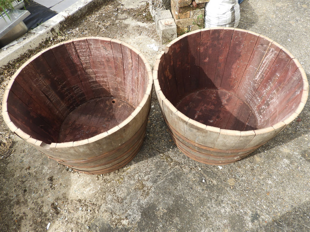 Demi barriques - Jardini&egrave;res Décoration