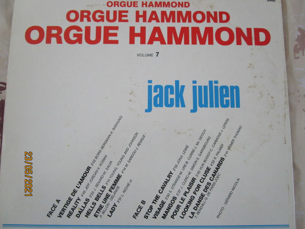 vinyle &quot;orgue HAMMOND&quot; vol 7 CD et vinyles