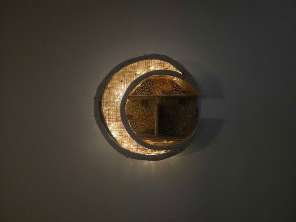 Petite &eacute;tag&egrave;re lumineuse artisanale Décoration