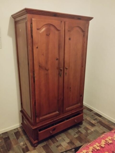 Armoire en pin massif 2 portes avec tiroir en bas 70 Carcs (83)