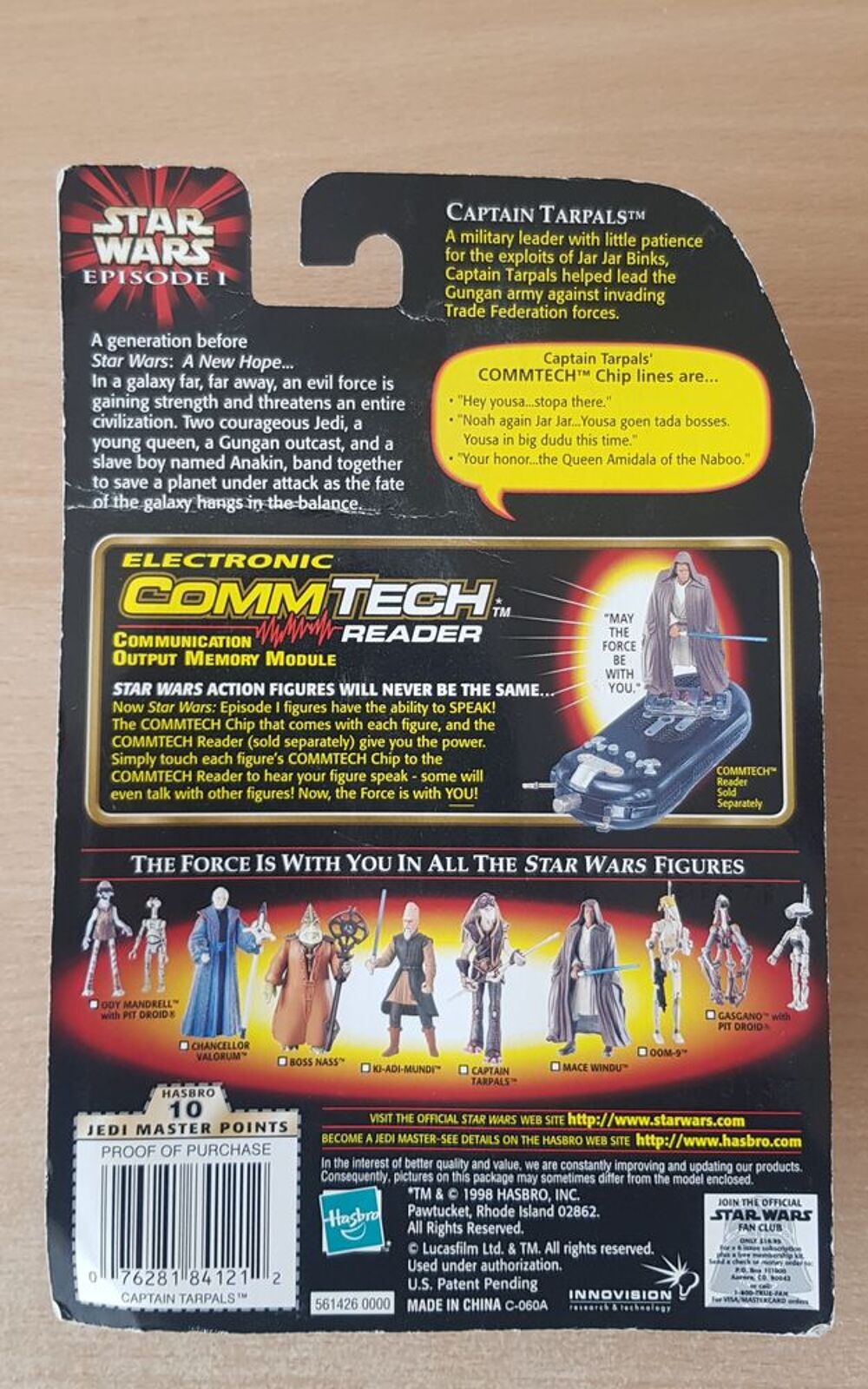 figurine star wars starwars hasbro &eacute;pisode 1 captain tarpals 