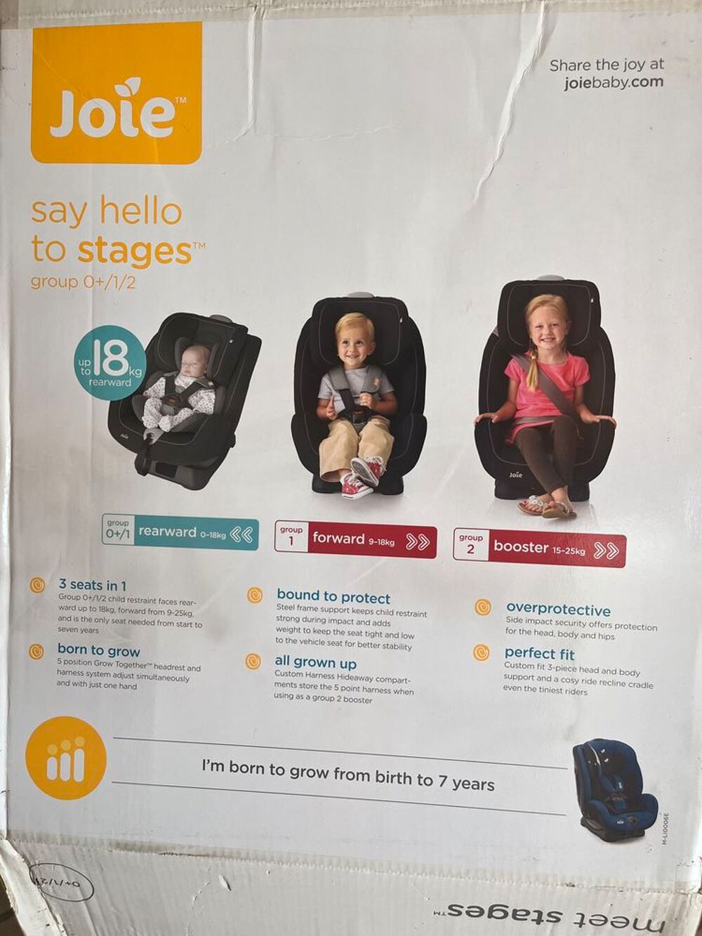Si&egrave;ge auto Joie Stages C0925 0-25kg &eacute;volutif groupes 0+/1/2 Puériculture