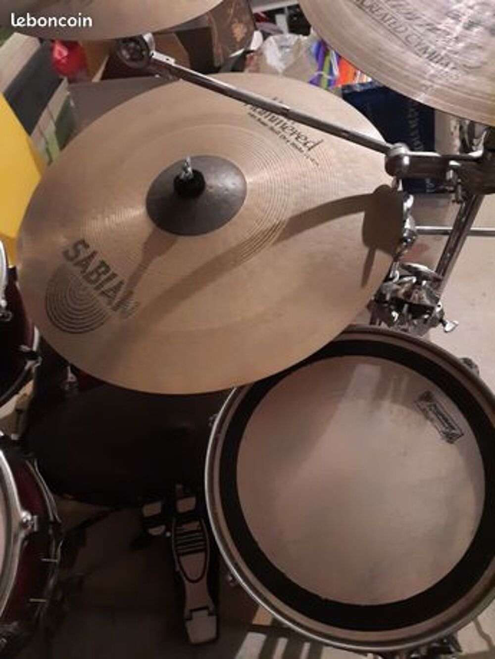 cymbale ride Sabian Hand Hammered HH raw Bell dry ride Instruments de musique