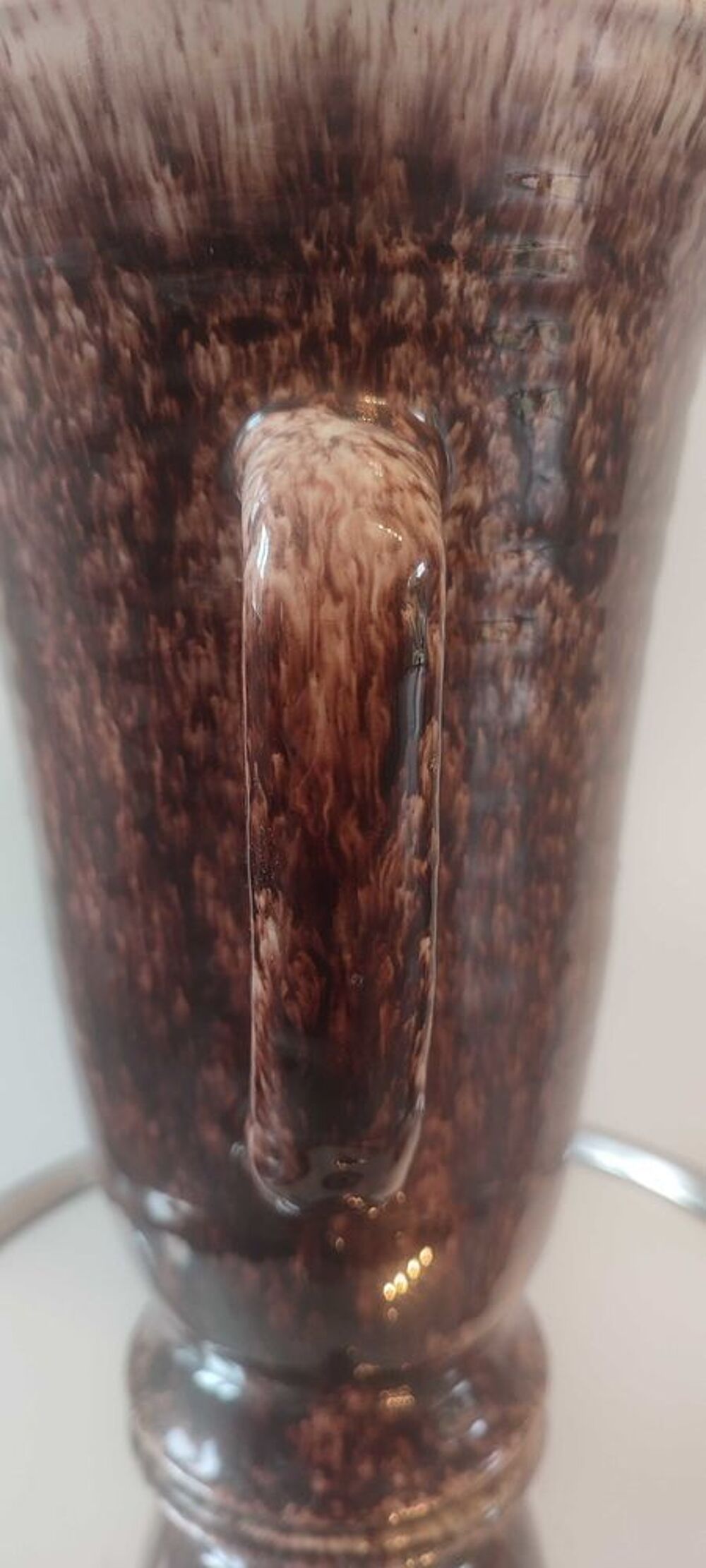 Grand Vase-pichet conique C&eacute;ramique d'Accolay 