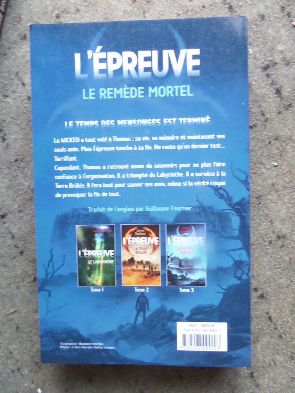 serie de 3 romans L EPREUVE Livres et BD