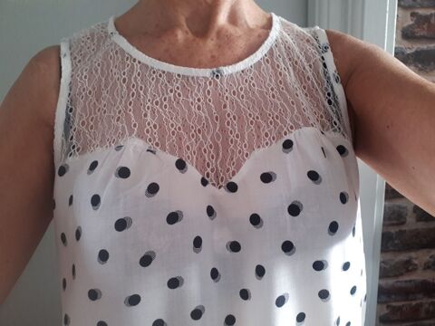 Chemisier blanc � pois Cama�eu  - 40/42 - EXCELLENT �TAT 12 Villemomble (93)