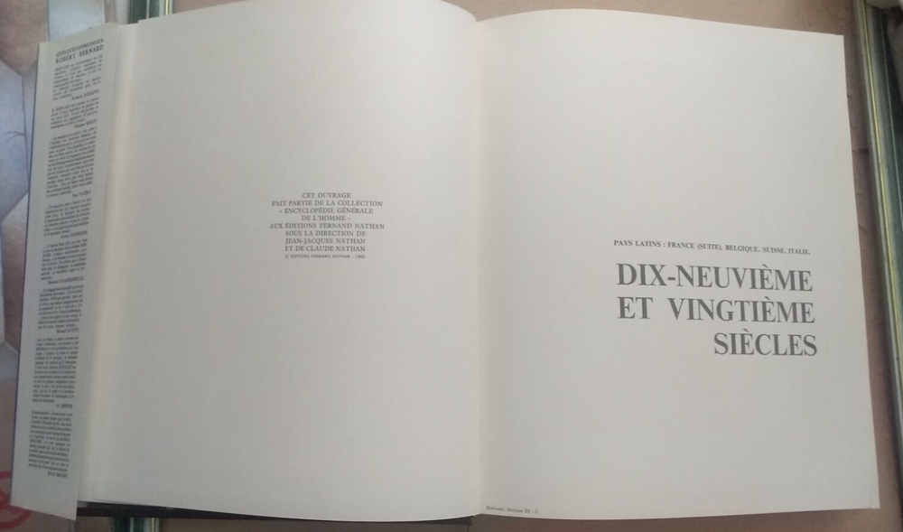 HISTOIRE DE LA MUSIQUE, ROBERT BERNARD Ed Nathan1969 TOME 3 Livres et BD