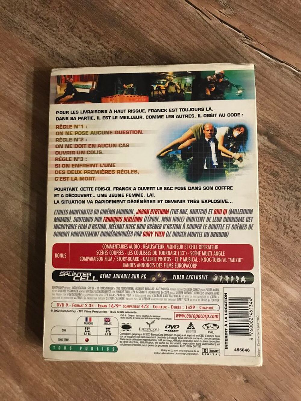 DVD " Le transporteur " DVD et blu-ray